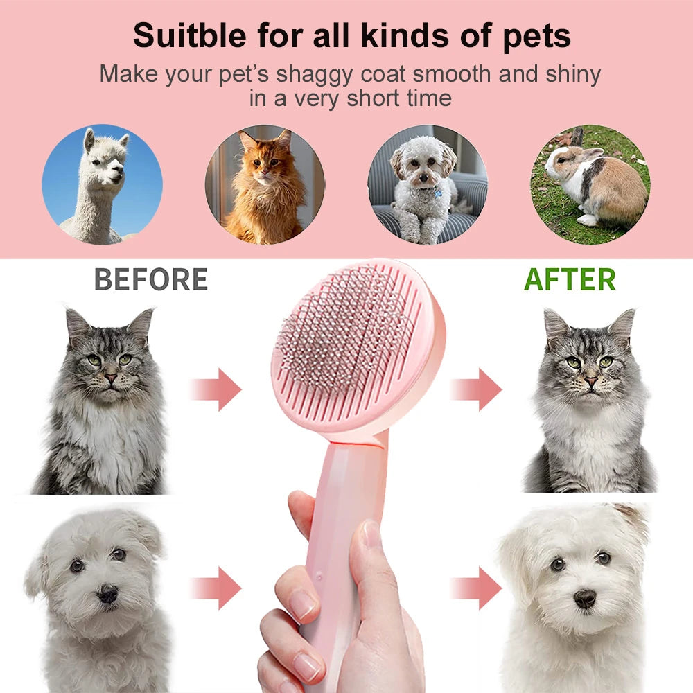 -Cleaning Pet Brush