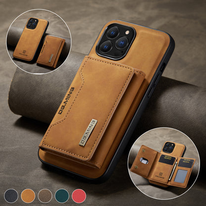 Funda de cuero desmontable 2 en 1 para iPhone, billetera y tarjetero