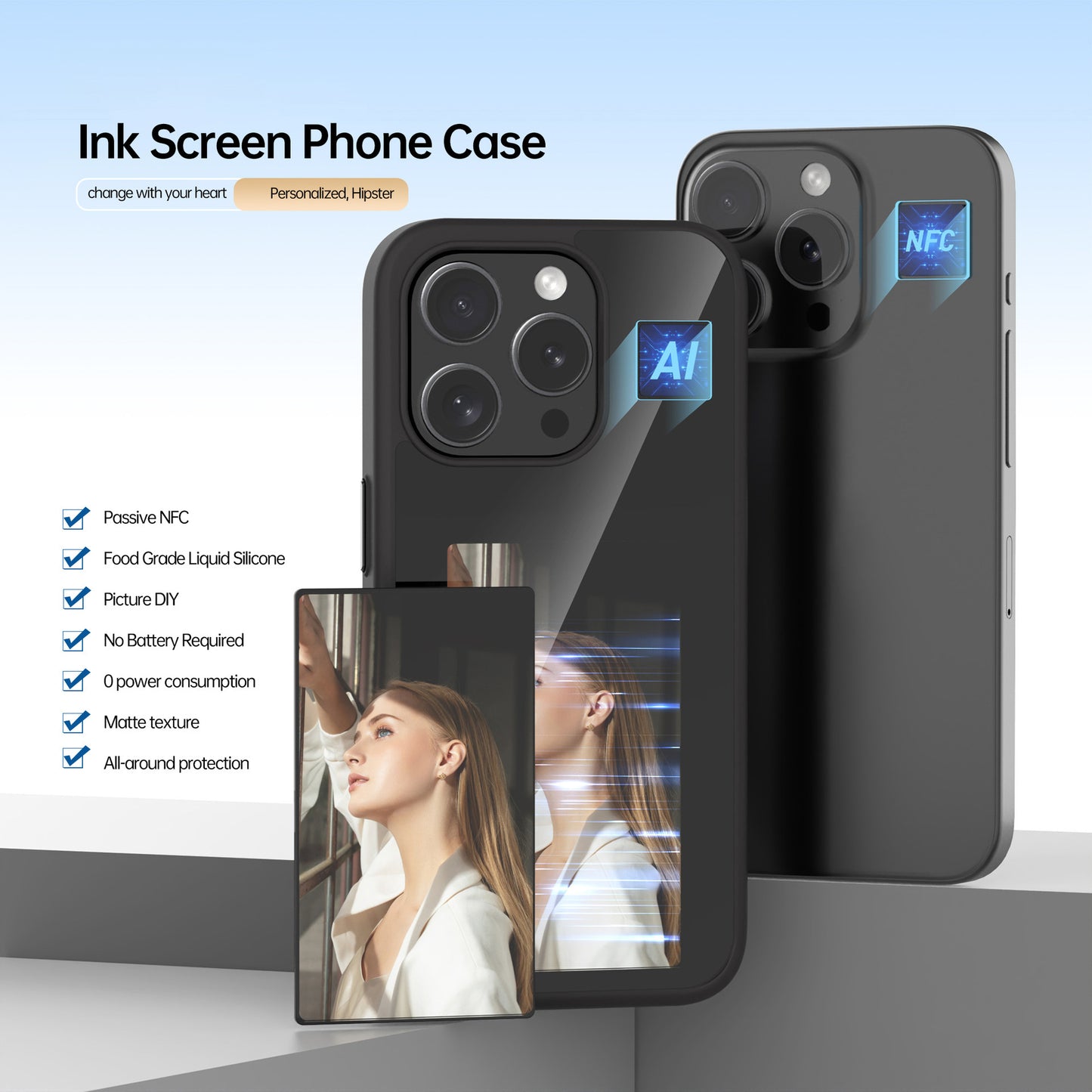 E ink Screen Phone Case