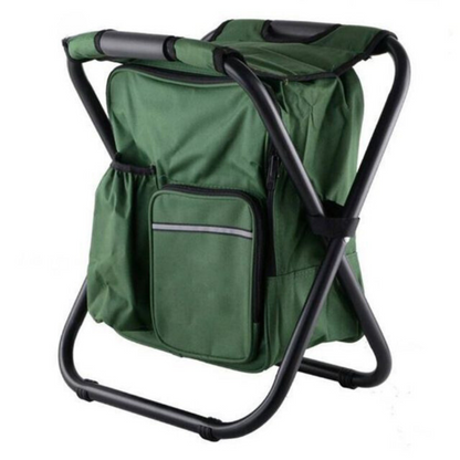 Siège de camping de sac à dos de tabouret pliant