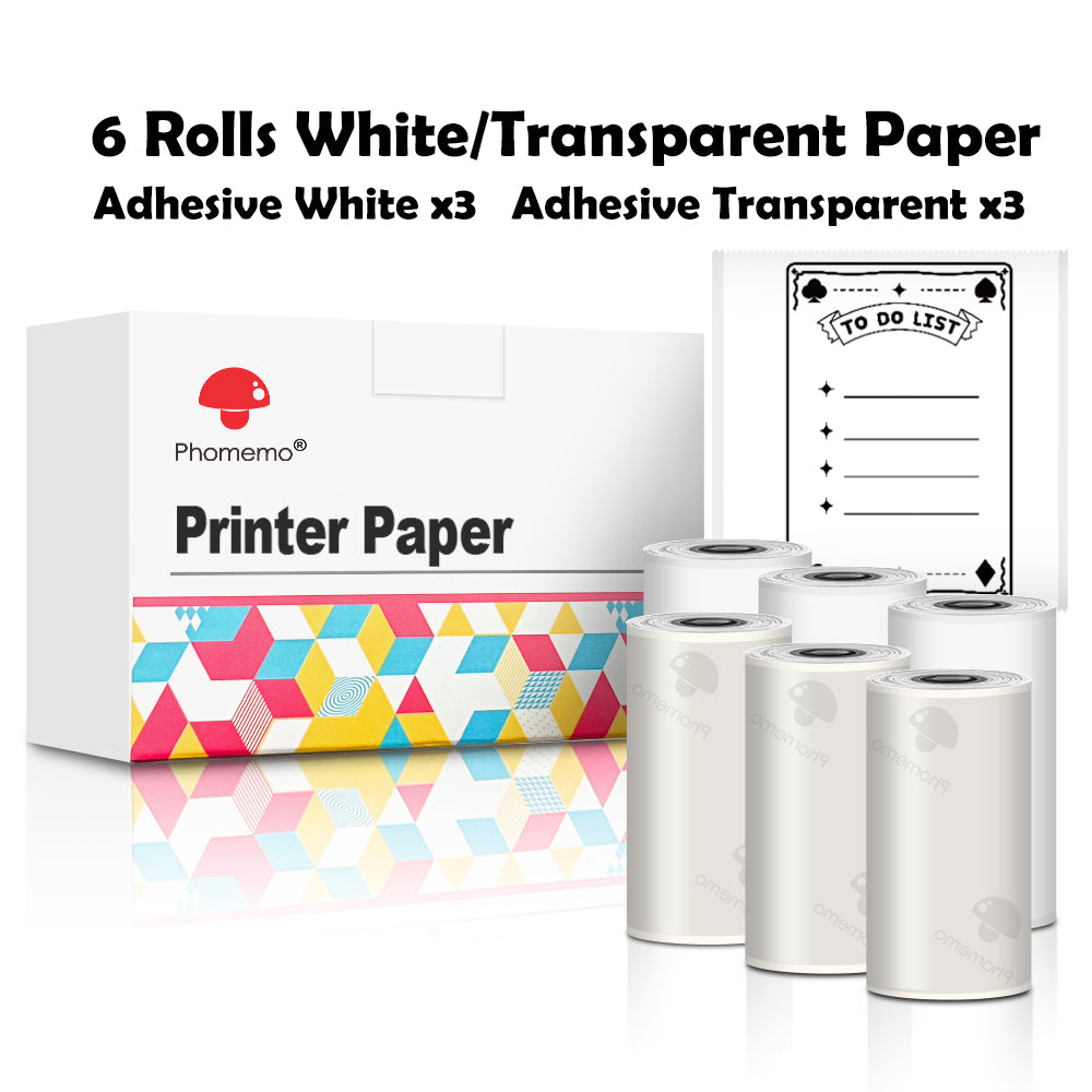 Thermal Label Printer Paper Rolls + Accessories